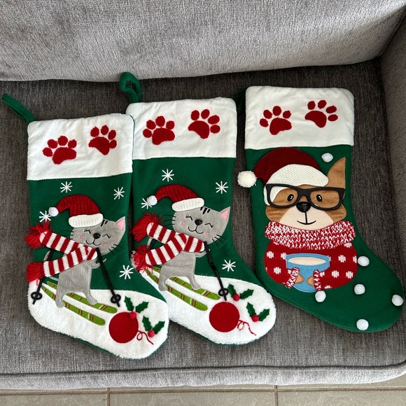 COPY - Kitty or Corgi Christmas Stocking, Pet Stocking - Picture 1 of 6